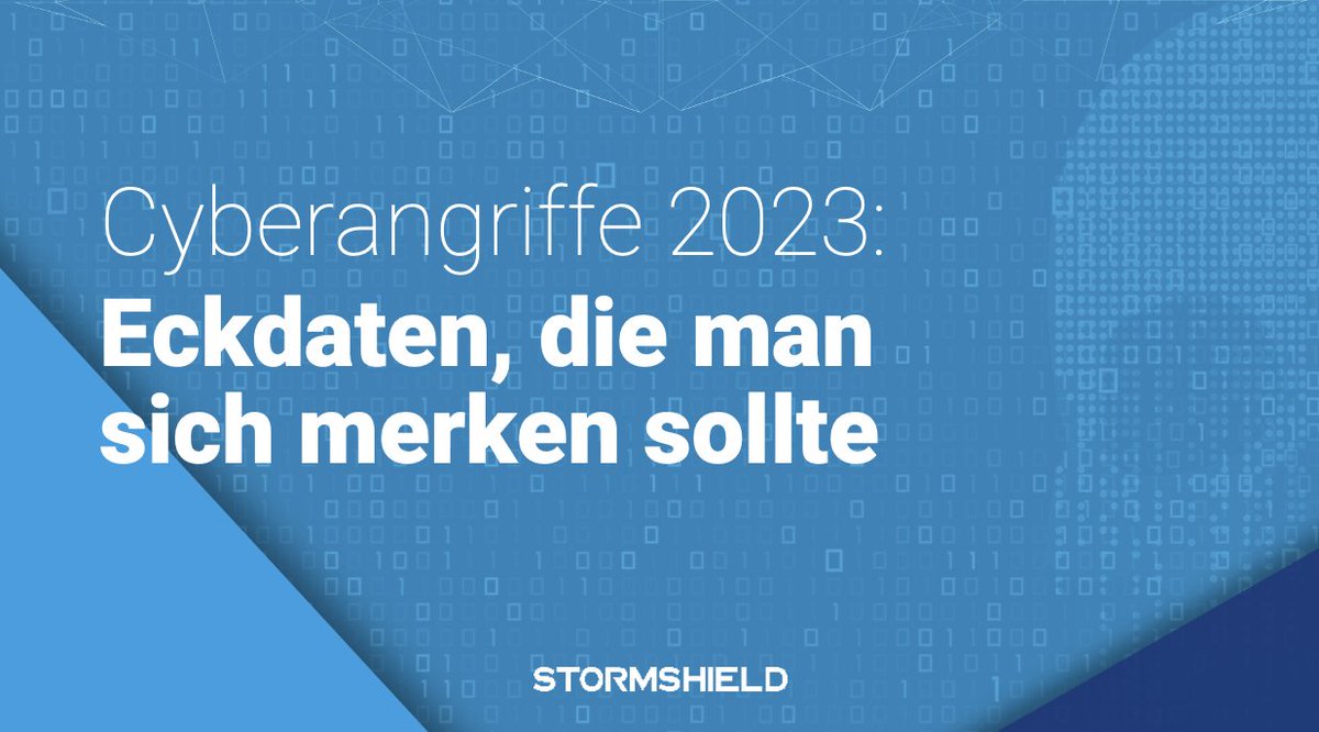 #Cybersicherheit: Die Zahlen von 2023, die Sie sich merken sollten 🛡️

➡️ stormshield.com/de/news/cybers…
#cybersecurity