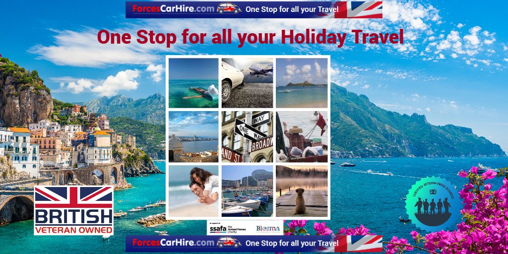 One Stop for all your Holiday Travel
🚘  #CarHire
✈️  #Flights
🛏️  ##hôtels 
🅿️  #UKAirportParking
🇬🇧 #veteranowned 🇬🇧 
Supporting @SSAFA & @Blesma 

#holiday2024 #travel #holidays #holidaydeals #veterans #forces #expat #forcescarhire #MHHSBD 

forcescarhire.com/?utm_source=re…