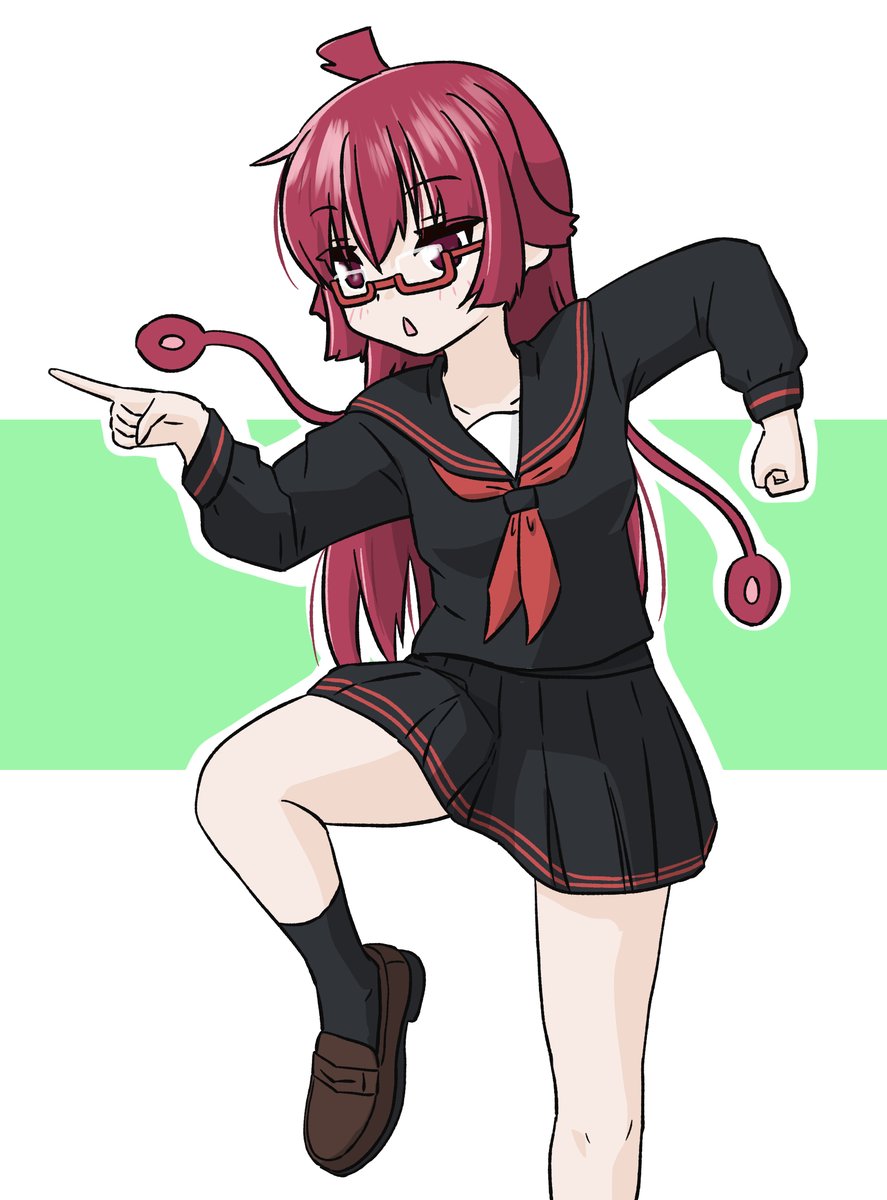 「(廿△廿)<今日も異常なし!ヨシ!#ケムリクサ #irodori 」|ゆーきしぐまのイラスト