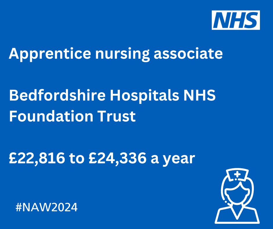Most NHS employers pay apprentices more than the minimum wage making the switch to world-class training with us simpler. Here are just some of the live apprenticeship vacancies on NHS Jobs. 🔍 Find your apprenticeships - orlo.uk/IYwzm #NAW2024 #SkillsForLife