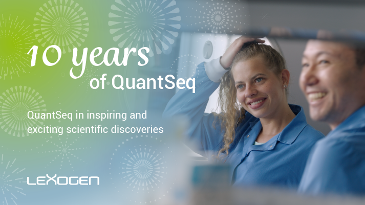 lexogen's tweet photo. Our #QuantSeq, a pioneering 3' mRNA-Seq library prep product, turns 10! 😎To celebrate, we have selected some of the most inspiring and exciting scientific stories that showcase the power of #QuantSeq and its various applications. Read our selection here: https://t.co/ewmaNk6l0l https://t.co/x4BaSD3DQ7