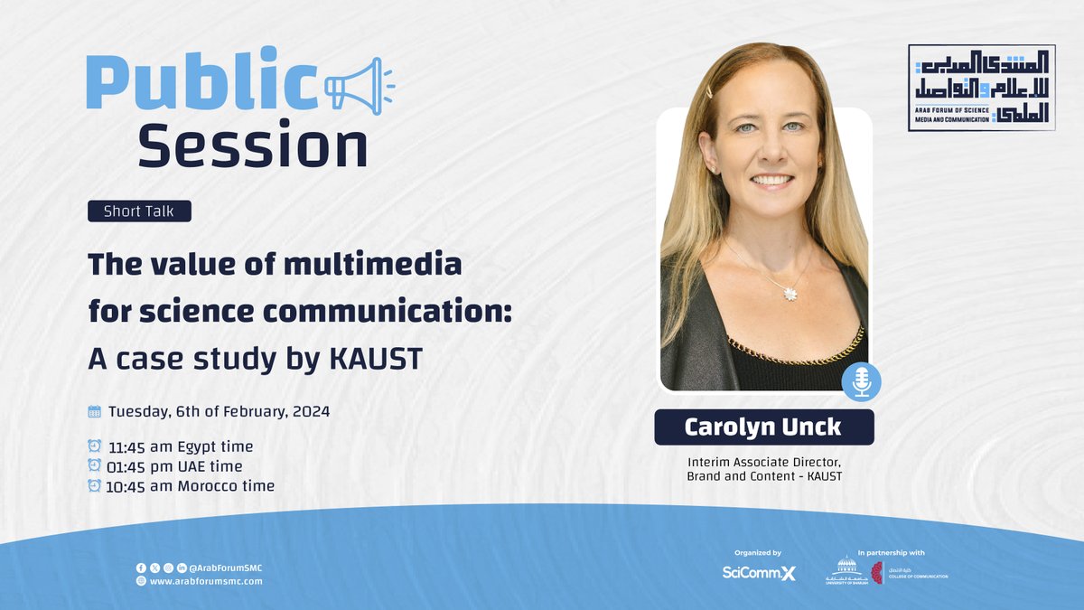 المنتدى العربي للإعلام والتواصل العلمي tweet media