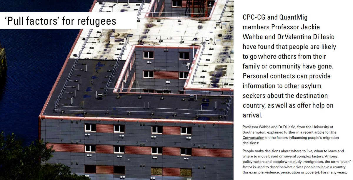 #ICYMI - <a href="/JackieWahba/">Jackie Wahba</a> &amp; <a href="/vale_diiasio/">Valentina Di Iasio</a> wrote an article for <a href="/ConversationUK/">The Conversation</a> on what influences people's #migration decisions, finding that people are likely to go where others from their family or community have gone.

Go to page 6 of #ChangingPopulations: sway.cloud.microsoft/1cluipwlQyHb9p…