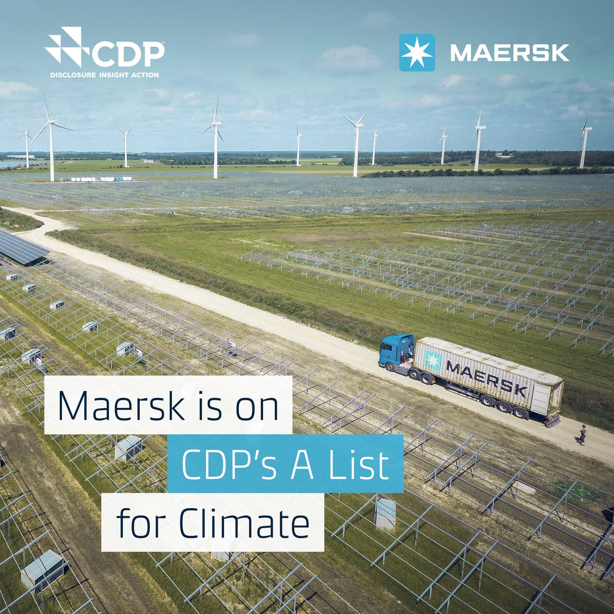 We’re proud to announce that we’ve been awarded with an A score by @CDP, recognizing our commitment to sustainability and climate action 🌎 🌱

👉 Learn more about the CDP A List: lnkd.in/dyVypMXM

#CDPAList #ESG #Maersk #decarbonisation #ClimateAction