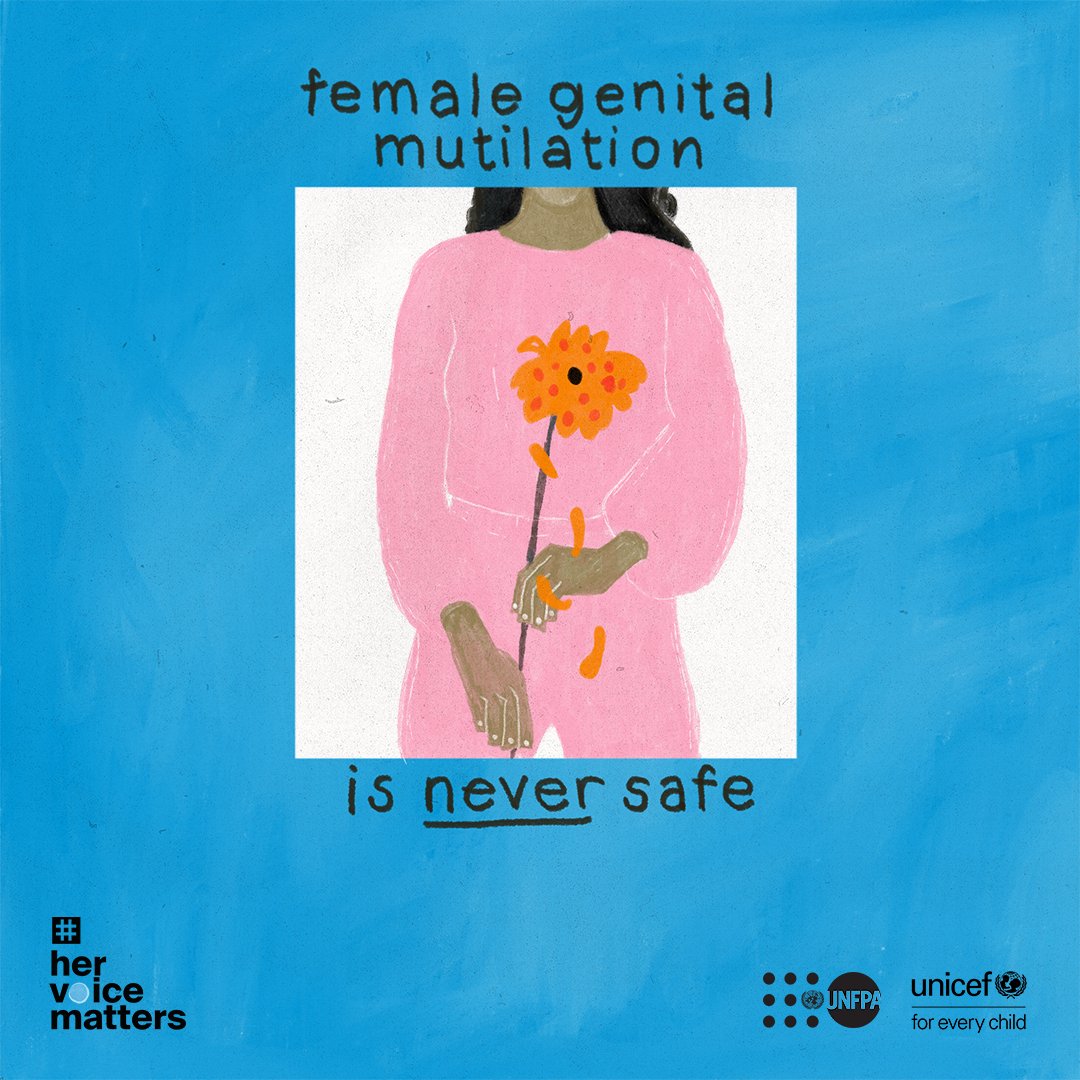UNFPASierraleon's tweet photo. Today is the International Day of Zero Tolerance for Female Genital Mutilation (FGM).

See how @UNFPA is amplifying survivors’ voices to inspire collective action to #EndFGM: https://t.co/PAlPRR8ngg

#HerVoiceMatters https://t.co/zhtCmtXcrP