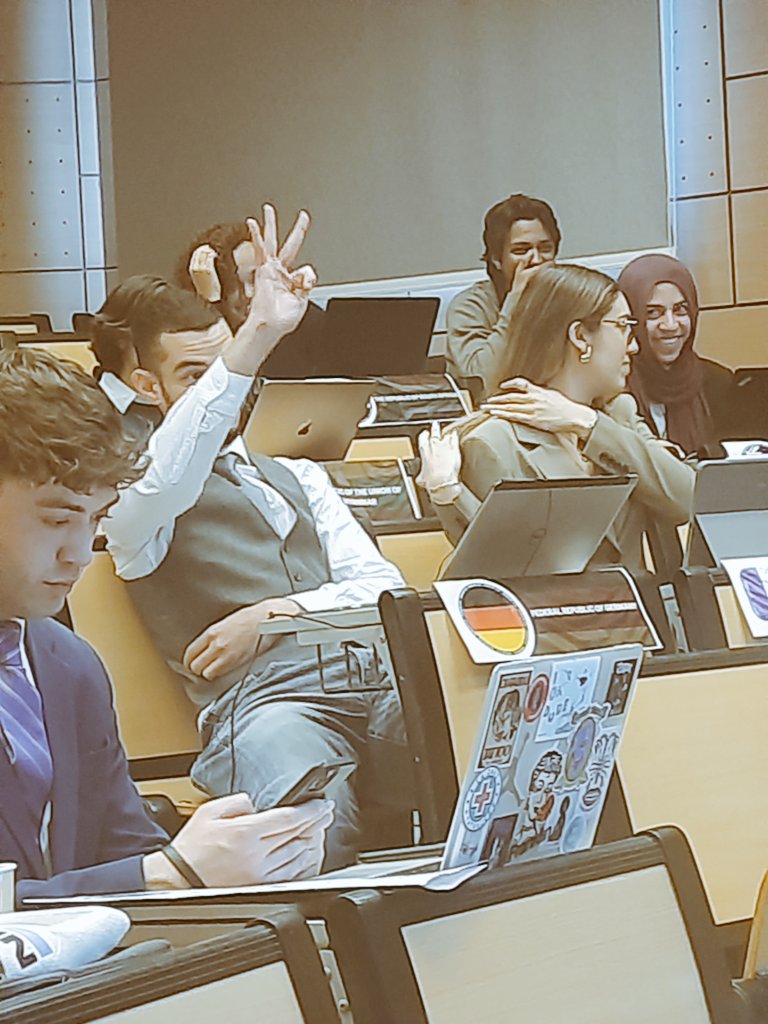 BbcIc598408's tweet photo. The delegation of Germany recieves 2 warnings in a row as they overly expressed their indignation! 
#UNPFII @nimunpress https://t.co/Vo5Ix9ePXu