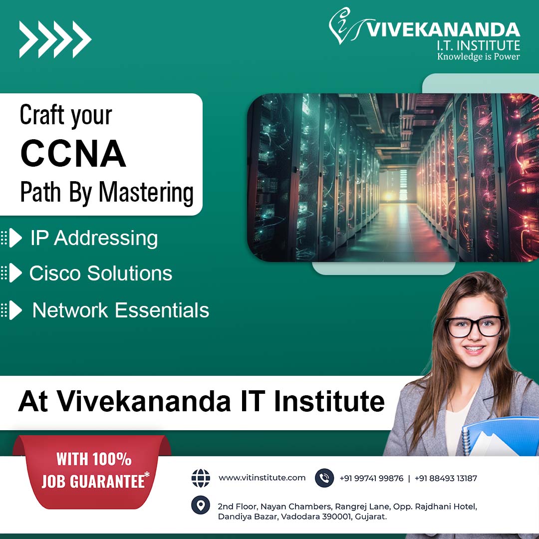 vitinstitute's tweet image. Join Vivekananda IT Institute and dive into the world of CCNA certification. 💻   ✨

#CCNA #IPAddressing #CCNAcertification #ITCertification #NetworkingSkills #ITcourses  #GurukulOfNetworking #VivekanandaITinstitute #ITtraininginstitute #VIT #Vadodara #Vadodaracity