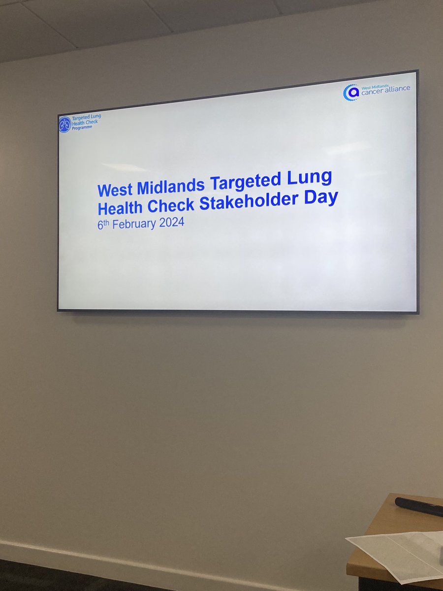 NHS_WMCA's tweet photo. 🗓️Today’s the day! 

👏🏼We’re ready for our Targeted Lung Health Check Stakeholder day! 

💬Discussing strategies for #lunghealthcheck roll out by 2030. 

#lungcancer #CancerAwareness https://t.co/0oHCh4MYl5