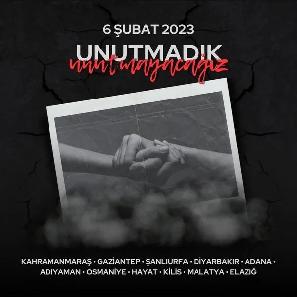 Acısı hala içimizde ilk günkü gibi . 

İlk andan itibaren bütün varlığıyla yardıma koşan Devletimizin bütün unsurlarından ve Yüce Milletimizden Allah razı olsun. Allah böyle acıları bir kez daha yaşatmasın .