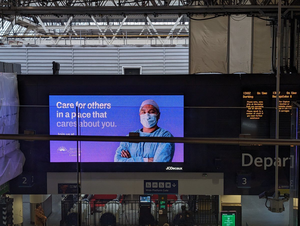 Dr_Done_'s tweet image. The world is watching how @RishiSunak  &amp;amp; @VictoriaAtkins are treating UK healthcare workers

And the world is doing a great job poaching us under their noses, offering us adequate compensation for the years of our lives we give up

Spotted in Waterloo Station, London.