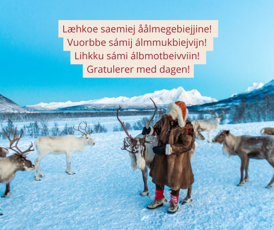 I dag er det samenes nasjonaldag! Gratulerer med dagen❤️