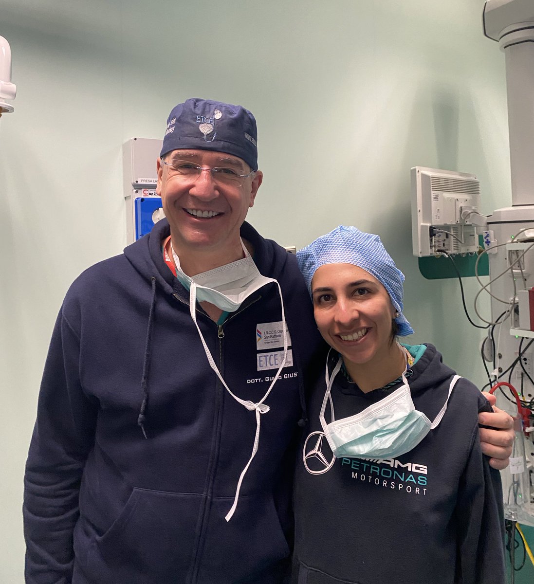 GuidoGiusti's tweet photo. Warm welcoming to my new fellow @RebecaEscobarM from 🇨🇴 Colombia … happy to have her with us hopefully for a very fruitful endourolgical year! #ETCE https://t.co/DYbmpW0swh