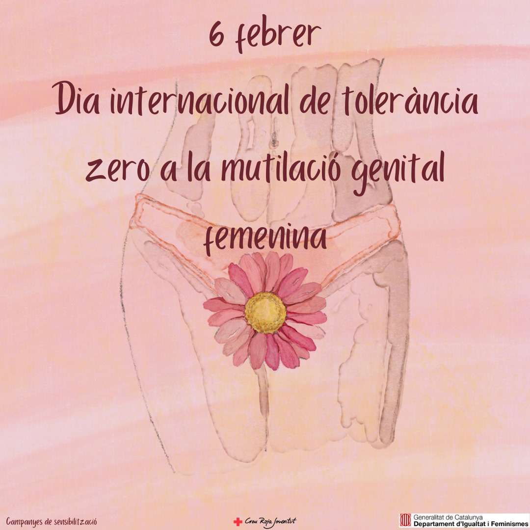 CreuRojaLleida's tweet photo. La mutilació genital femenina és una pràctica cultural perjudicial que afecta la salut física i emocional de dones i nenes.
#6febrer #tolerànciazeroalamutilaciógenitalfemenina
@crjoventut @CJRLleida #sensibilització https://t.co/XjgHhtsA7V