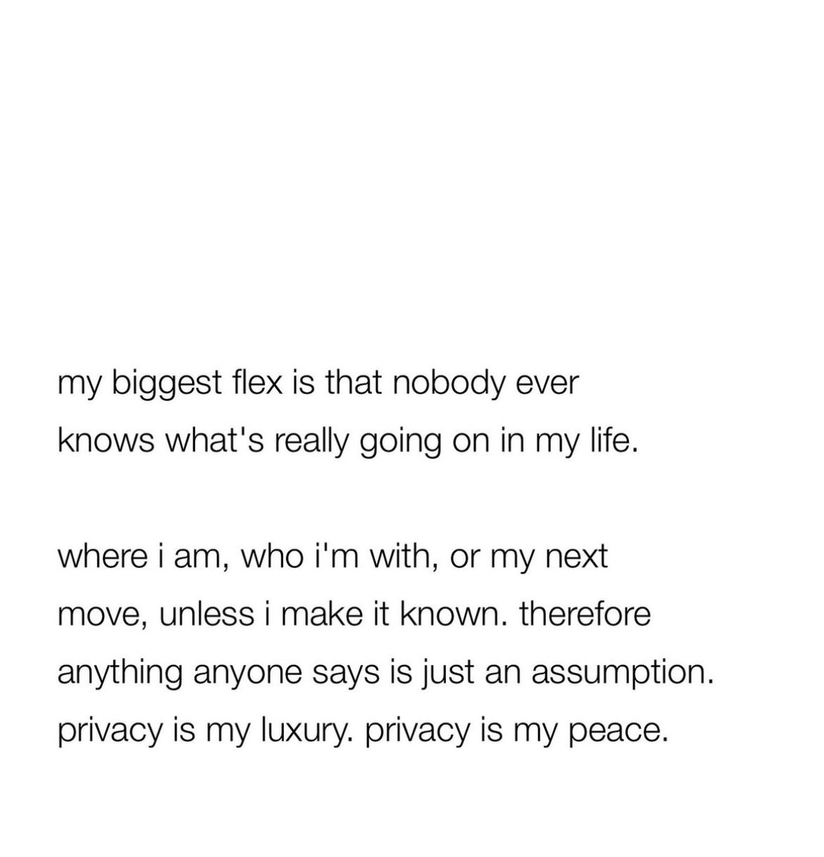 TeenagerBook's tweet photo. Privacy it’s my peace. Its yours too? https://t.co/c0Uf2co3d5