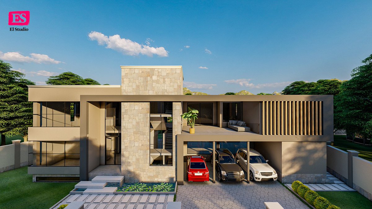 ElStudio_ug's tweet photo. Modern comfort and the elegance of contemporary architecture captured in this stunning 3D. An escape from traditional Ugandan architectural styles https://t.co/WAamLJ0neT