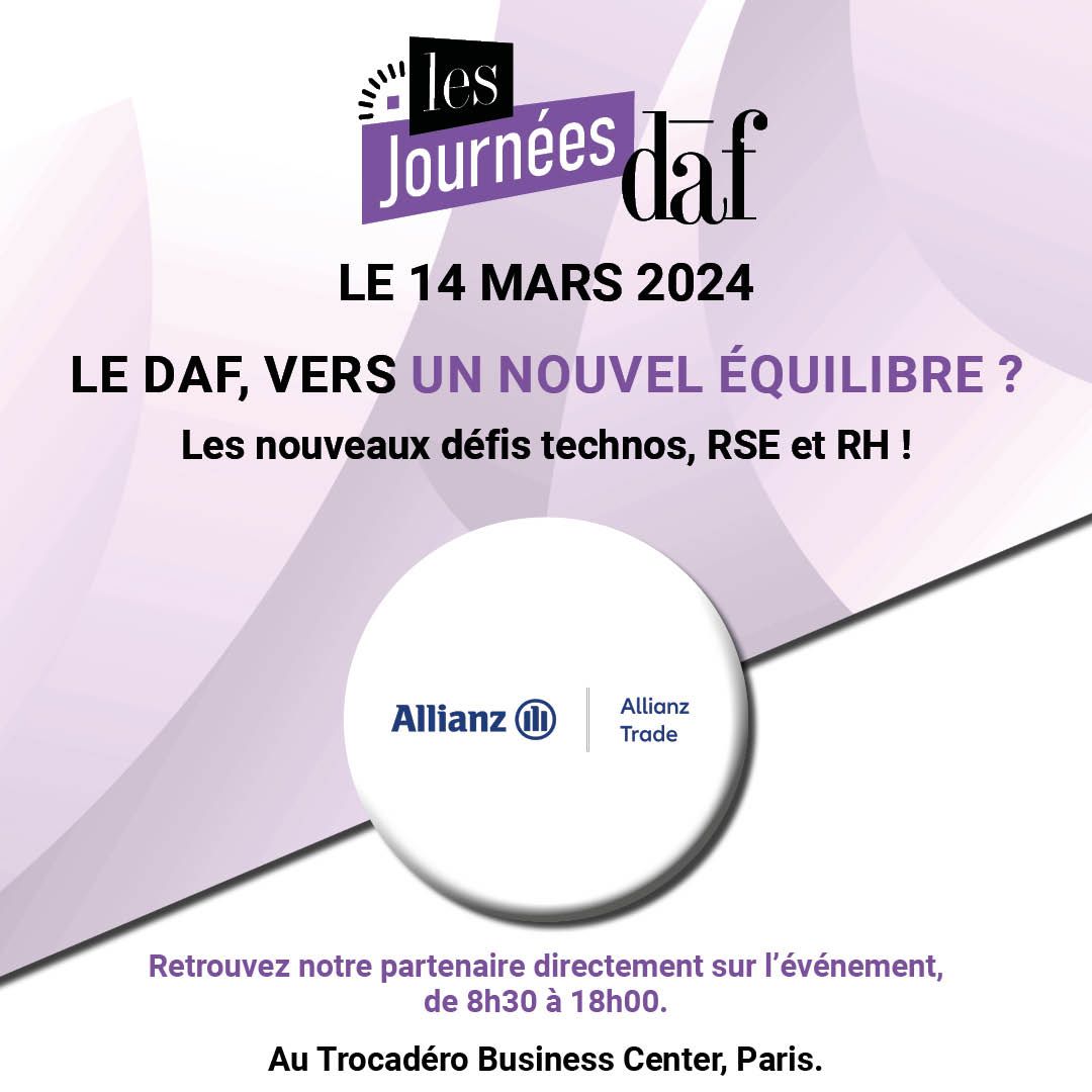 Allianz Trade en France (@allianztradefr) on Twitter photo A l’occasion des Journées des DAF de <a href="/DAFmag_fr/">DAFmag.fr</a>, Besa Shkembi - Directrice Arbitrage <a href="/AllianzTradeFR/">Allianz Trade en France</a>, s’exprimera sur le pilotage de la trésorerie à court terme dans un contexte d’inflation.
📆 RDV le 14 mars au Trocadero Business Center
🎫 Inscription : daf-mag-events.fr/les-journees-d… A l’occasion des Journées des DAF de <a href="/DAFmag_fr/">DAFmag.fr</a>, Besa Shkembi - Directrice Arbitrage <a href="/AllianzTradeFR/">Allianz Trade en France</a>, s’exprimera sur le pilotage de la trésorerie à court terme dans un contexte d’inflation.
📆 RDV le 14 mars au Trocadero Business Center
🎫 Inscription : daf-mag-events.fr/les-journees-d…