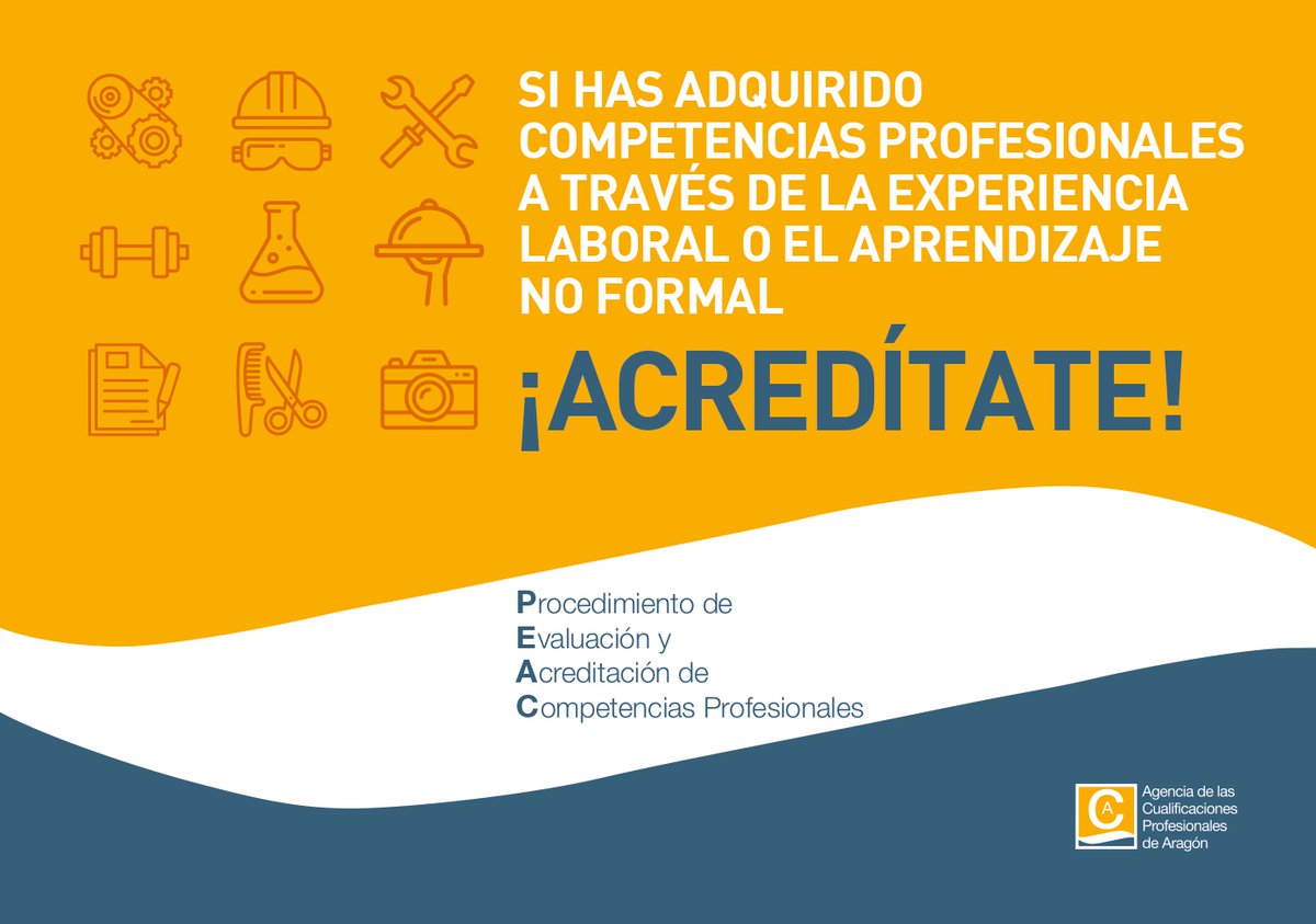 💥 ¡Aprovecha al máximo el 2024!
Obtén la acreditación de tu experiencia laboral y #cualificación de manera oficial mediante el PEAC 
Proceso abierto de forma permanente, inscríbete en cualquier momento según tu actividad profesional de tu interés.👇
ceoearagon.es/acreditacion-d…