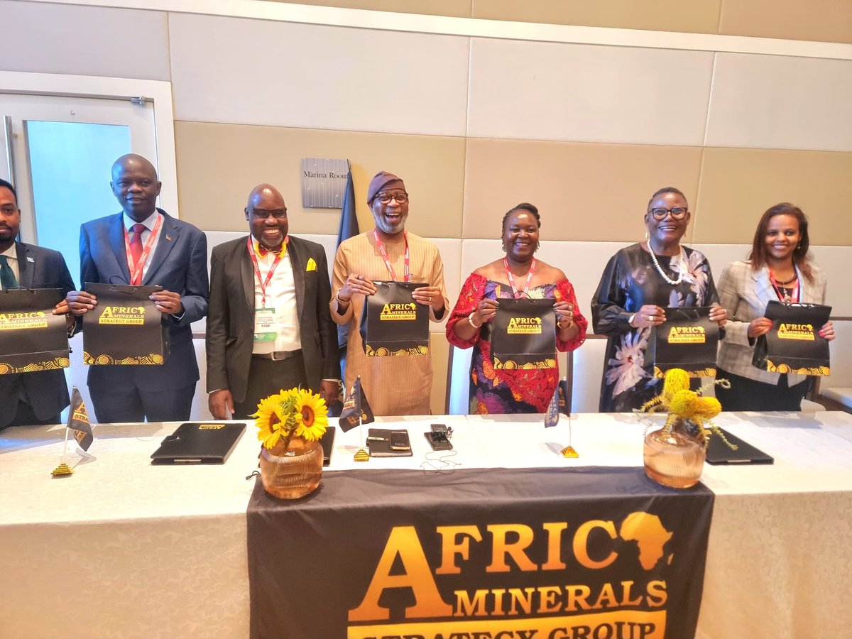 AlakeDele's tweet photo. I am pleased to share that Nigeria broke new grounds in the global mining industry on Monday, as I was unanimously elected the pioneer chairman of the Africa Minerals Strategy Group. 

During the signing of the resolution at the 30th edition of Investing in Africa Indaba in Cape Town, South Africa, I emphasized the need for African leaders to unite and maximize the benefits from the continent's mineral resources.

 I stressed the importance of speaking with one voice on value addition in the mining sector and emphasized the need to ensure that Africa's mineral resources are utilized effectively. 

This initiative follows the rallying of African Ministers of Solid Minerals/Mineral Resources on the sidelines of the Future Minerals Forum in Riyadh, Saudi Arabia, where Nigeria and Uganda championed the importance of value addition in the mining sector to boost African economies.