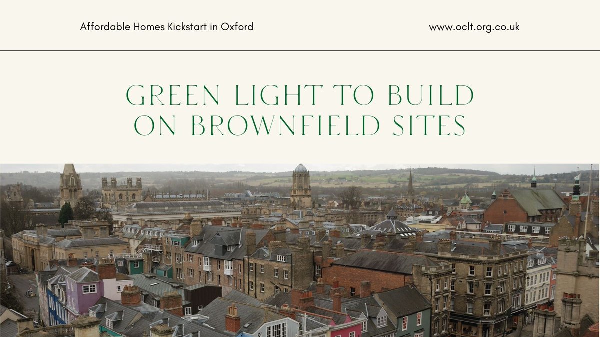🏠 BIG NEWS ALERT! 🎉 We are thrilled to share that @OxfordCity Council has given the green light to dispose of 3 #BrownfieldSites for community-led affordable homes. 🙌🏼🏡 

Read more >>> cstu.io/564805. 

#CommunityLandTrust #AffordableHousing #Oxfordshire 🌳