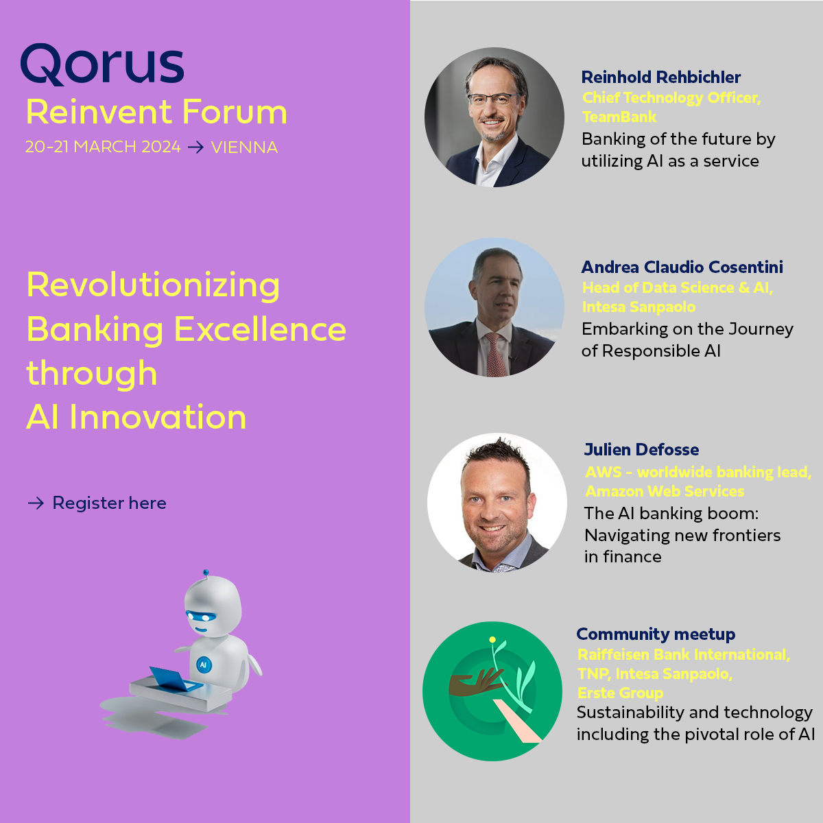 With AI becoming more prevalent, choices are limited. Seize the forefront of innovation by integrating AI into your strategies and transform your business. Visit our page to learn more about the sessions👉 qorusglobal.com/event/19058-re… #RIFVienna24 #AI #ArtificialIntelligence