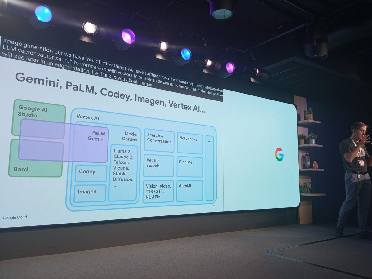 quilaztlia's tweet photo. Of course, LLM are a subject @DevFestParis. Also #Gemini
& #Codey 💜👩💻🧐
#DevFestParis #DevFest
@WomenTechmakers #WTMAmbassador https://t.co/In86TuGDTW