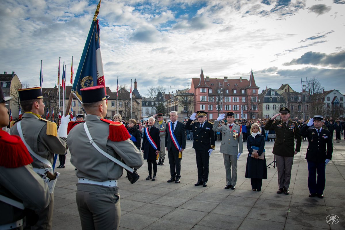 CDC_152eRI's tweet photo. Il y a 79 ans, le 2 février 1945, Colmar retrouvait enfin sa liberté après des mois de combats acharnés.

Vendredi, nous nous sommes rassemblés sur la Place Rapp à Colmar pour honorer les héros qui ont lutté pour la libération. https://t.co/mStscUelMJ