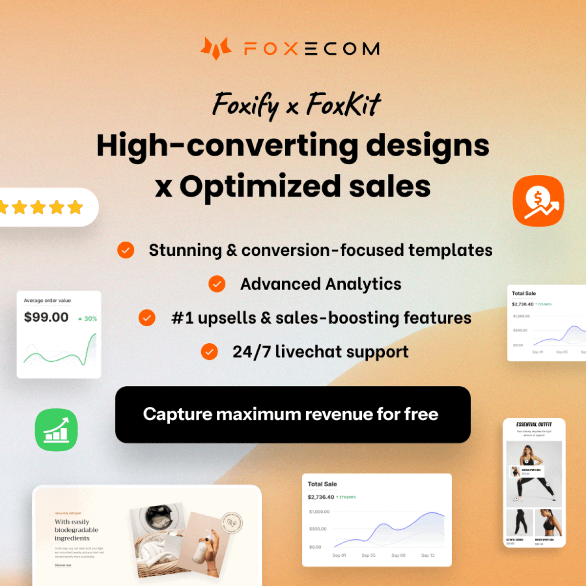 Meet our new partner - Foxecom🦊

𝐅𝐨𝐱𝐢𝐟𝐲 𝐒𝐦𝐚𝐫𝐭 𝐏𝐚𝐠𝐞 𝐁𝐮𝐢𝐥𝐝𝐞𝐫:
Get exclusive 10% off now! 👉 foxecom.link/FoxifyxLoloyal
𝐅𝐨𝐱𝐊𝐢𝐭 - 𝐭𝐡𝐞 𝐚𝐥𝐥-𝐢𝐧-𝐨𝐧𝐞 𝐬𝐚𝐥𝐞𝐬 𝐛𝐨𝐨𝐬𝐭 app 
Get exclusive 10% off now! 👉 foxecom.link/FoxKitxLoloyal