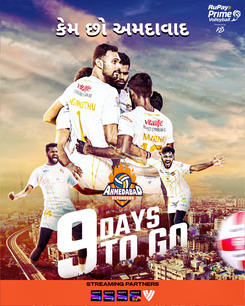 PrimeVolley's tweet image. #RuPayPrimeVolley Season 3⃣ is knocking on the door and the defending champions &amp;amp; season 1 runners-up - @Amd_Defenders are ready for the DHOOM 💥

Can the #DamdaarDefenders hold on to the 👑? 👀

#AsliVolleyball #AbMachegiDhoom #PVL #SonySportsNetwork