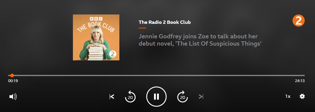 readingagency's tweet photo. Don't miss @jennieg_author discussing her brilliant debut novel #TheListofSuspiciousThings with @ZoetheBall on @BBCRadio2 Book Club. The full interview is on @BBCSounds now: https://t.co/jn8VqXksal
📚️📚️📚️ #R2BookClub #BookTwitter 📚️📚️📚️ https://t.co/hIezMNcwDH