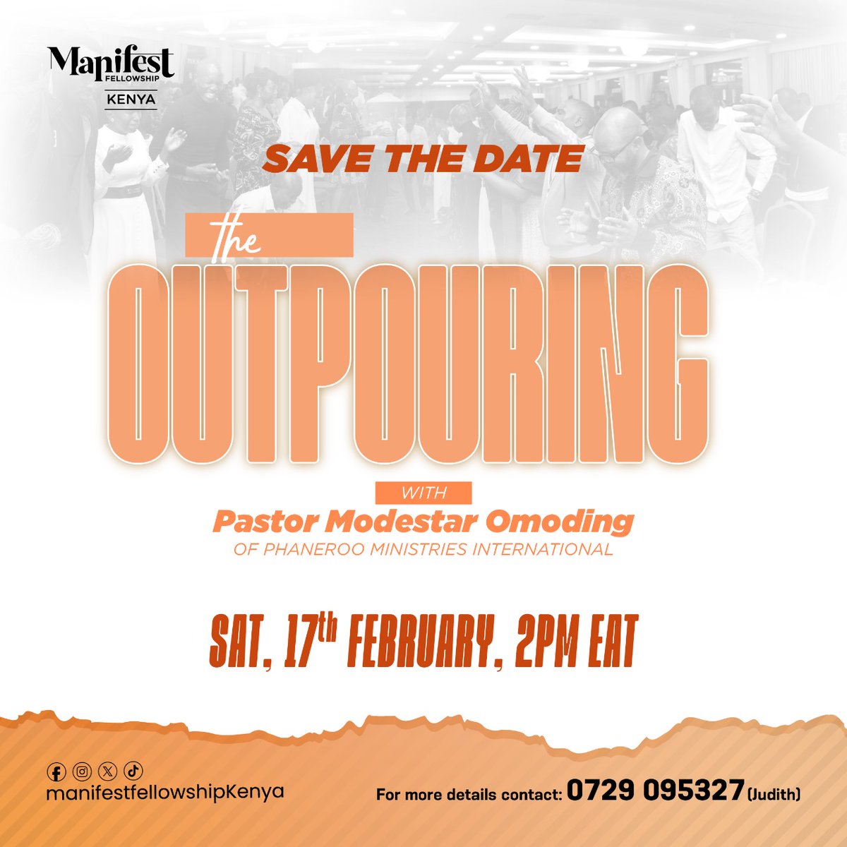 📅Save the Date.

17th February | 2pm EAT

#TheOutpouring
#BringAFriend