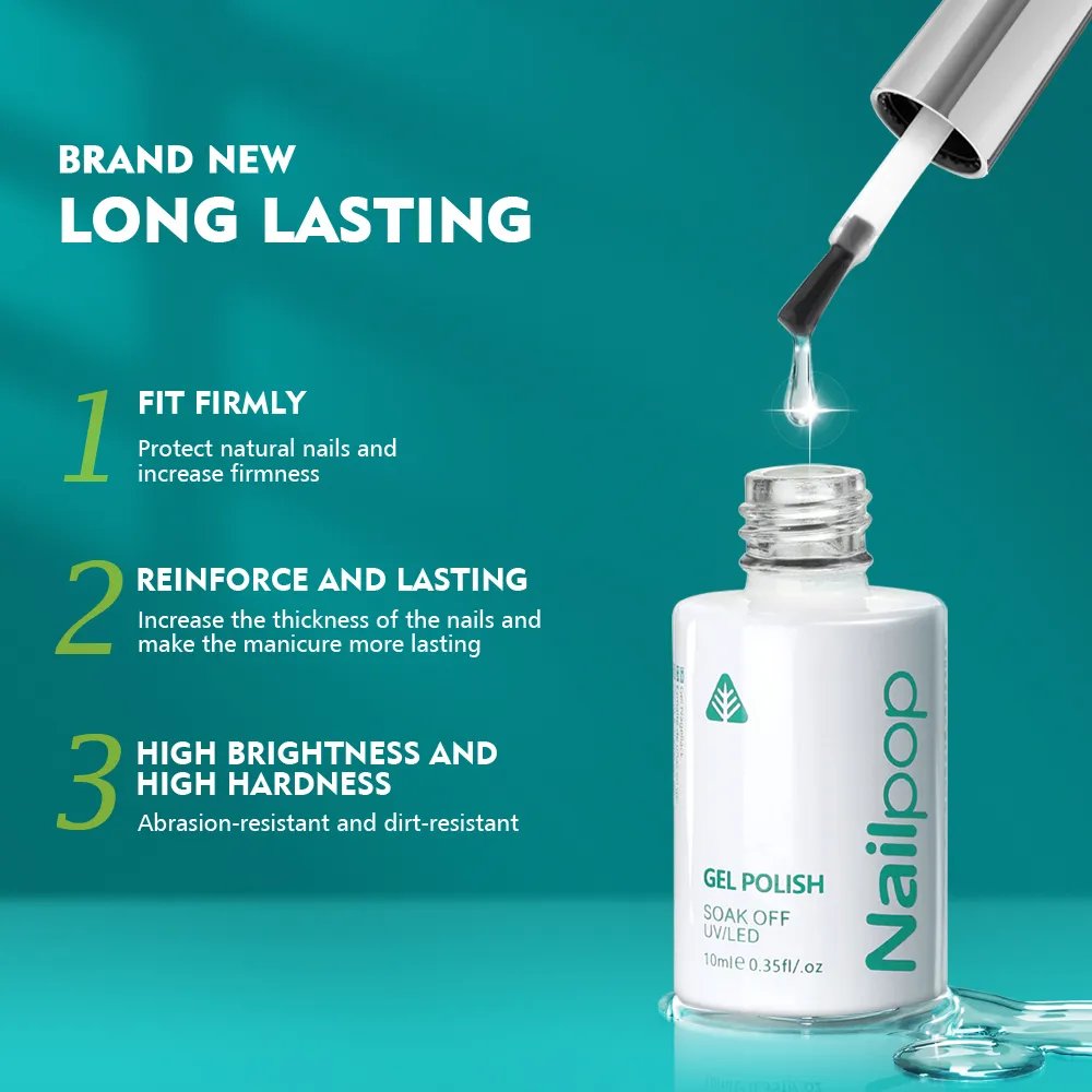 NAILPOP No Wipe Top Coat Base Coat Primer UV Gel Polish Design Enhancer Varnish Reinforcement Gel Soak Off UV LED Nail Art Tool
Regular price: USD 10.62
Now price: USD 4.89
Click&amp;Buy: s.click.aliexpress.com/e/_mMDv52K
Free shipping
#nailpolish #beauty #WomensArt #women #makeup #fashion