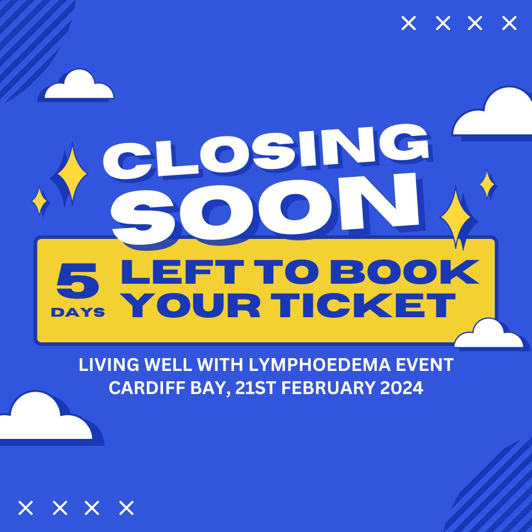 Are you a patient in Wales living with Lymphoedema? Come & have your say at our event in Cardiff on 21/02/24! For more info & book your FREE ticket visit: t.ly/s00oF #lymphoedema #lymphoedemawales #lwcn #patientevent #livingwellwithlymphoedema #selfcare #booknow