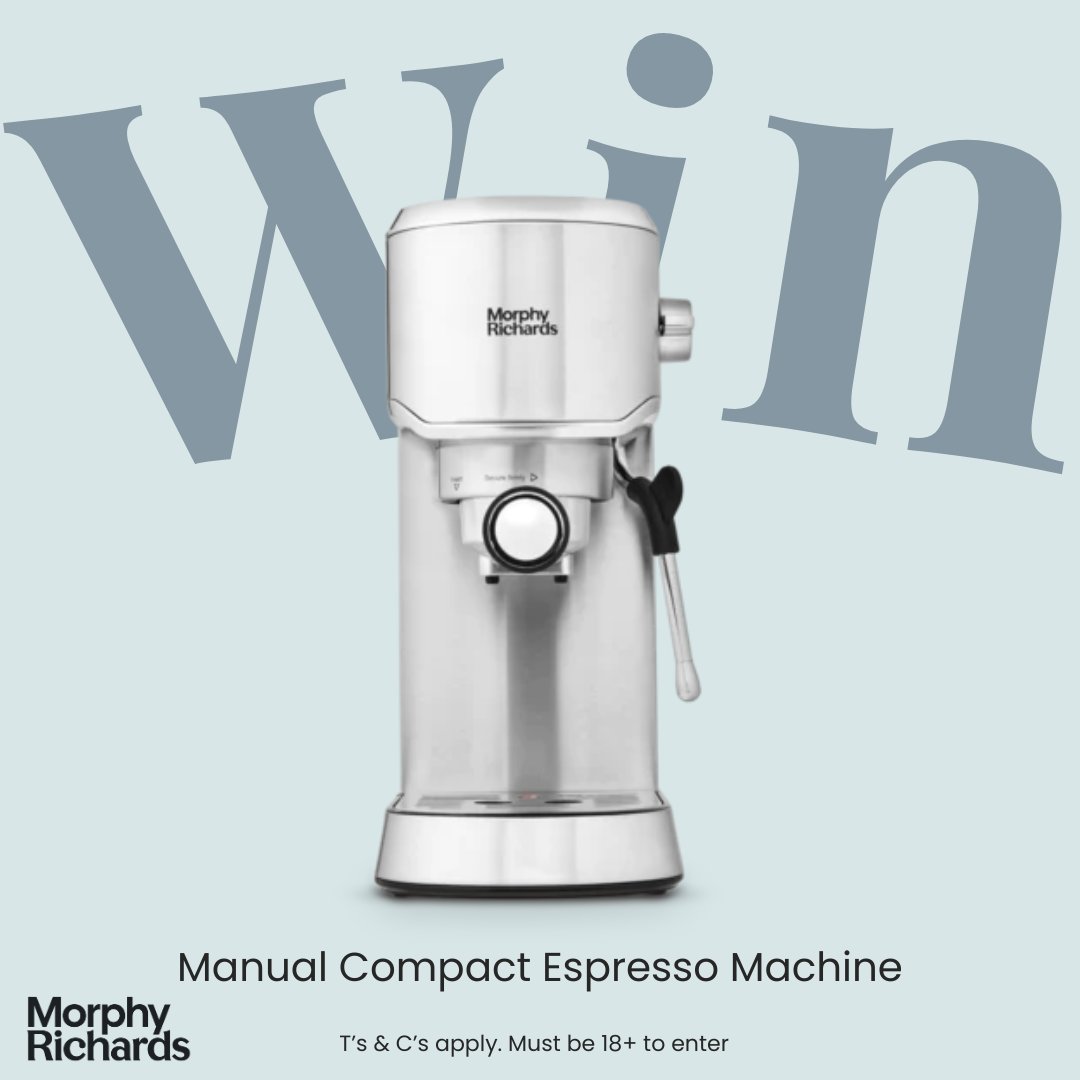 WIN! 🤩 Manual Compact Espresso Machine! To enter: -Like and retweet -Follow @loveyourmorphy -Use the hashtag #loveyourmorphy Ts & Cs below. Good luck! #Giveaway #Giveaways