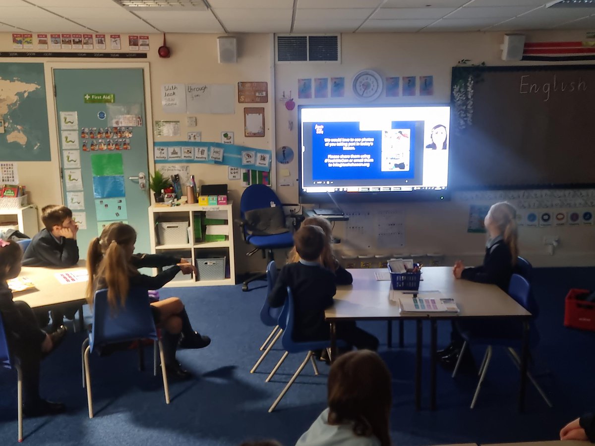 GrangeValley1's tweet photo. What a lovely start to Safer Internet Day! All children are currently participating in a virtual assembly @TechWeCan #SaferInternetDay #RheaInAction https://t.co/aDb2FF2TsD