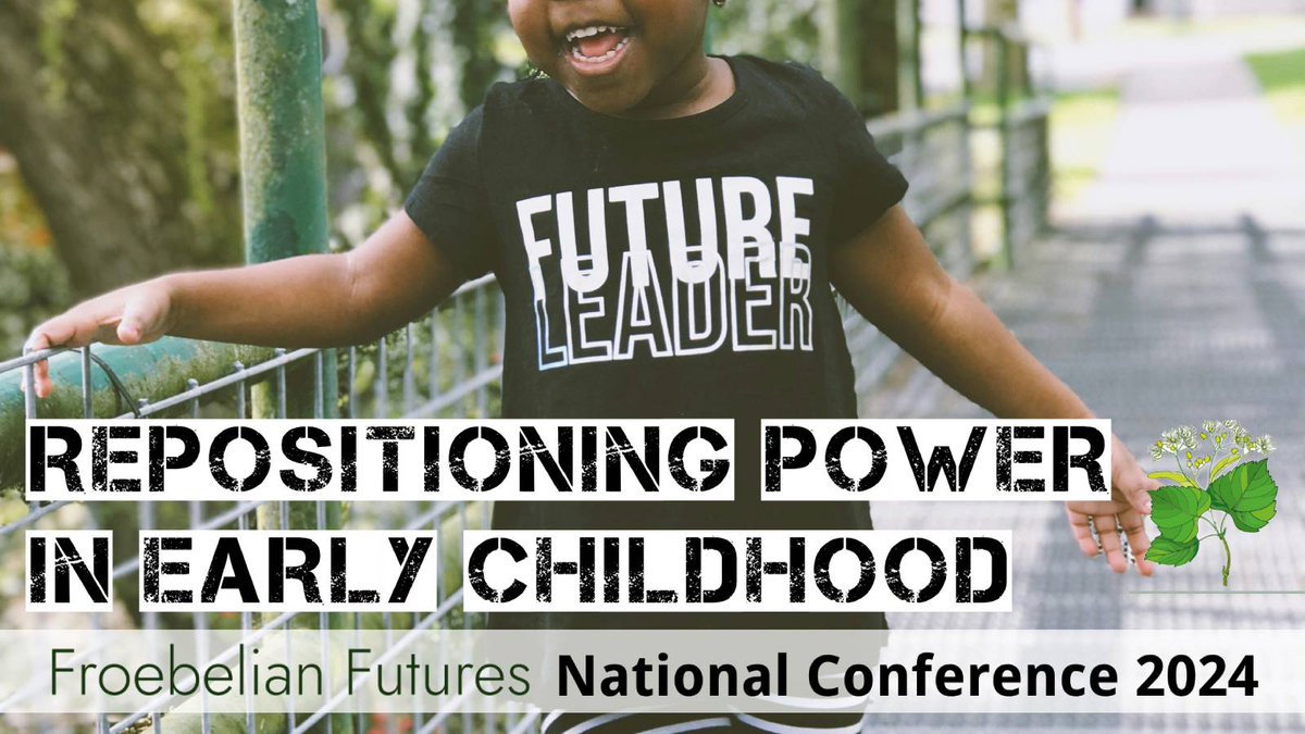 Practitioners unite. 2 weeks left to grab EARLYBIRD tix for the childhood conference with a difference. Inc Froebelian ideas of inclusion, leadership, anti-racism, our governing bodies, Froebel in schools, music, family learning & more. Share it at tinyurl.com/froebel-confer…