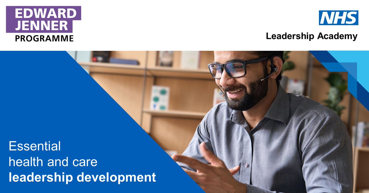 NHSLeadership's tweet photo. Do you want to become a leader or manager in healthcare? The #EdwardJennerProgramme is FREE and will help you build the skills for your next move. 

Click here to get started: https://t.co/VdsJqEAl7o

#NHSLeadershipAcademy #NHSLeaders #HealthcareLeaders https://t.co/OVAe4062Eu