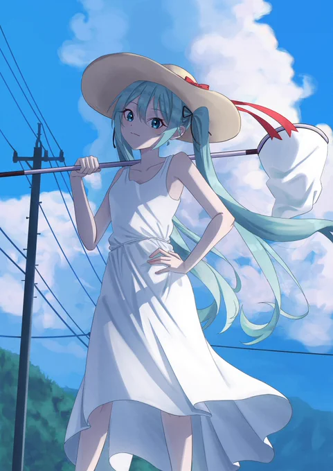 夏休み(再掲)#初音ミク 