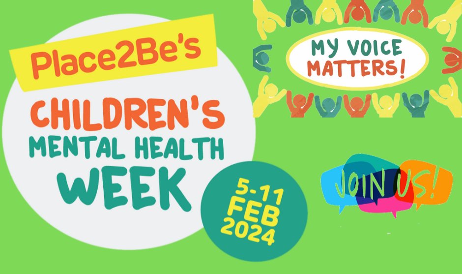 Its #ChildrensMentalHealthWeek and this year's theme is “My Voice Matters”. 📢 Let's work together to empower children and young people by providing the tools needed to express themselves, improve well-being, a sense of community and self-esteem. 💙