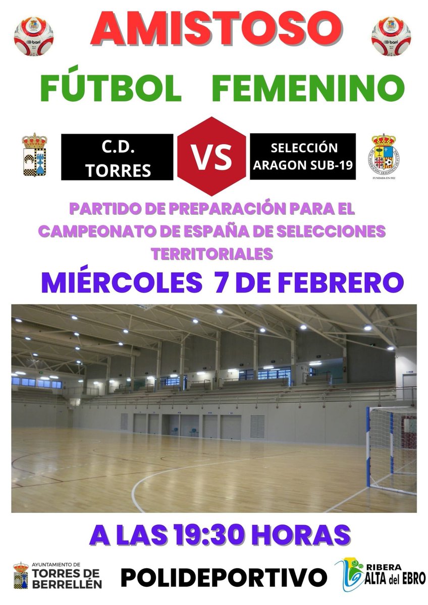 Partido de preparación para el campeonato de España de selecciones territoriales. <a href="/futbolaragon/">Real Federación Aragonesa Fútbol</a>