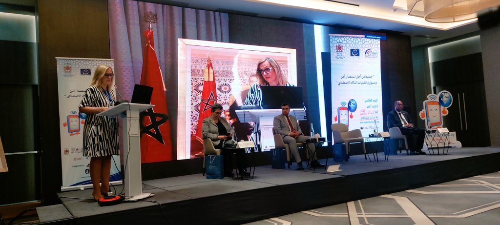 Conférence nationale  
#SID2024
 <a href="/CyberviolenceEt/">Stop cyberviolence et cyberharcèlement</a> <a href="/mcinetgov_ma/">Ministry of Industry & Trade - Morocco</a> 
<a href="/CoE_children/">CoE Children</a>
 Discussions très intéressantes sur l'intelligence artificielle et les menaces émergentes.
#COE_Rabat