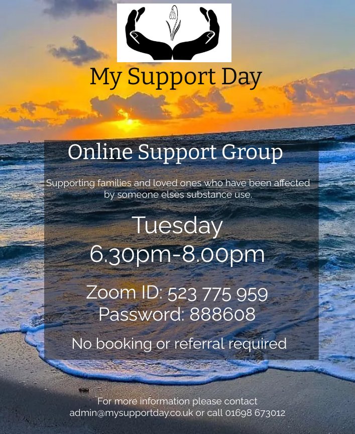 If you are being affected by someone else's substance use we can support you. Join us Online tonight and connect with others with similar circumstances. No booking or referral required Zoom details below ⬇️⬇️⬇️