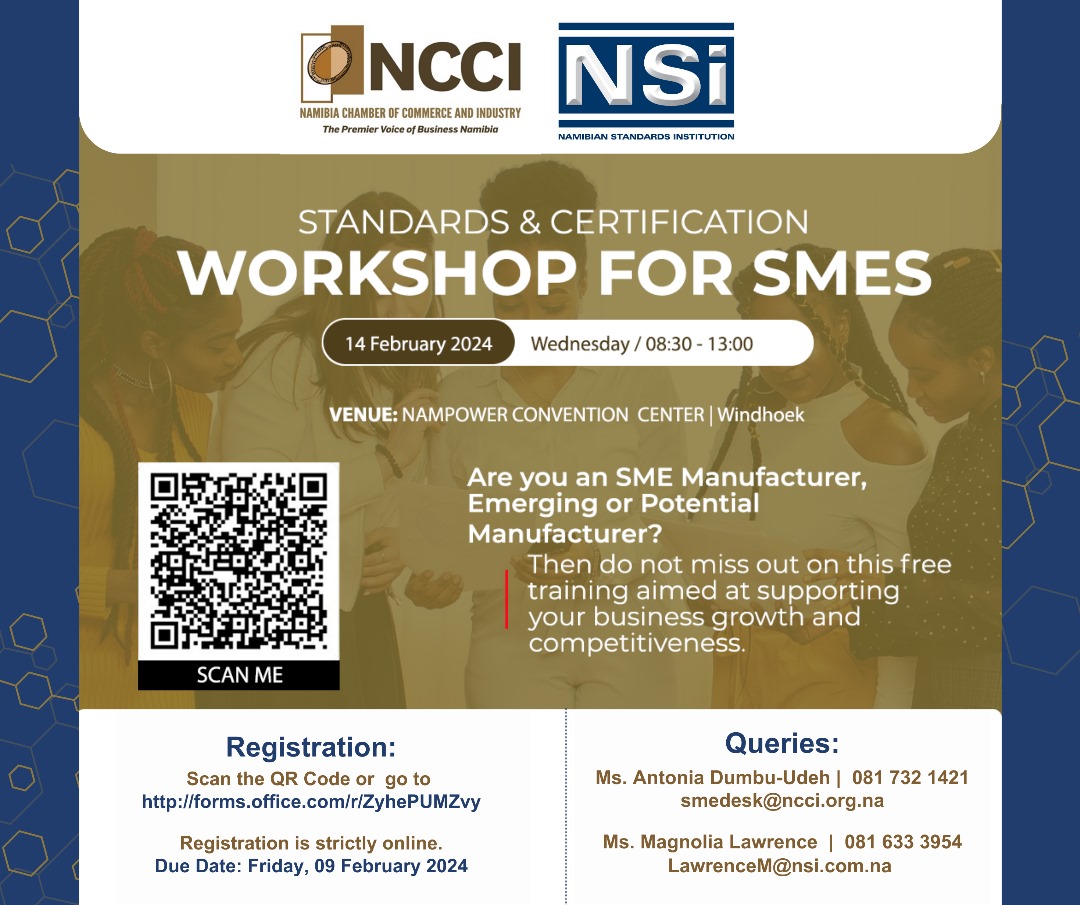 Dear Business Community, Are you a SME Manufacturer, Emerging or Potential Manufacturer, You are hereby invited to a FREE training aimed at supporting your business Growth and Competitiveness: Date: