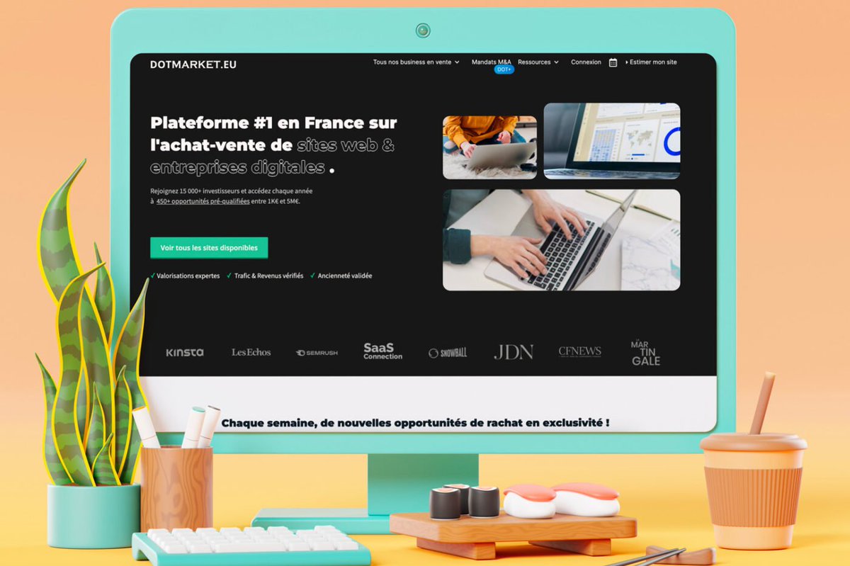 pressecitron's tweet photo. Depuis la pandémie, le nombre de Français qui s'est lancé dans l'achat/vente/édition de site web a cru de manière phénoménale.

Retour d'expérience avec @kev1njourdan, co-fondateur de @DotmarketEU, une plateforme d'achat/vente de business digitaux 👉🏻 https://t.co/DYEgp1n1me https://t.co/OMkDj7dycB