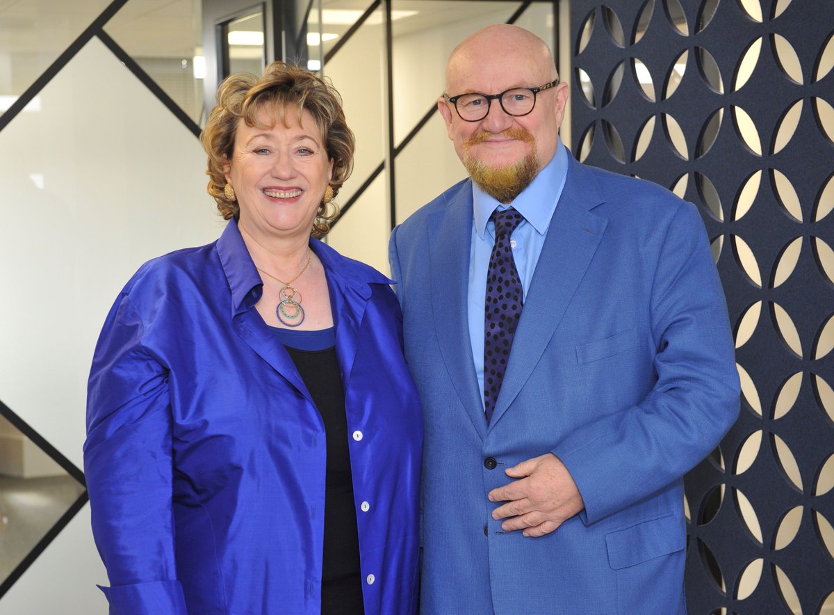 100 YEARS NOT OUT! Theatre entrepreneurs Dame Rosemary Squire & Sir Howard Panter are celebrating a major milestone in 2024. The husband-and-wife team have recently between them clocked up over 100 years working in the industry! Full story: eu1.hubs.ly/H07pvyx0