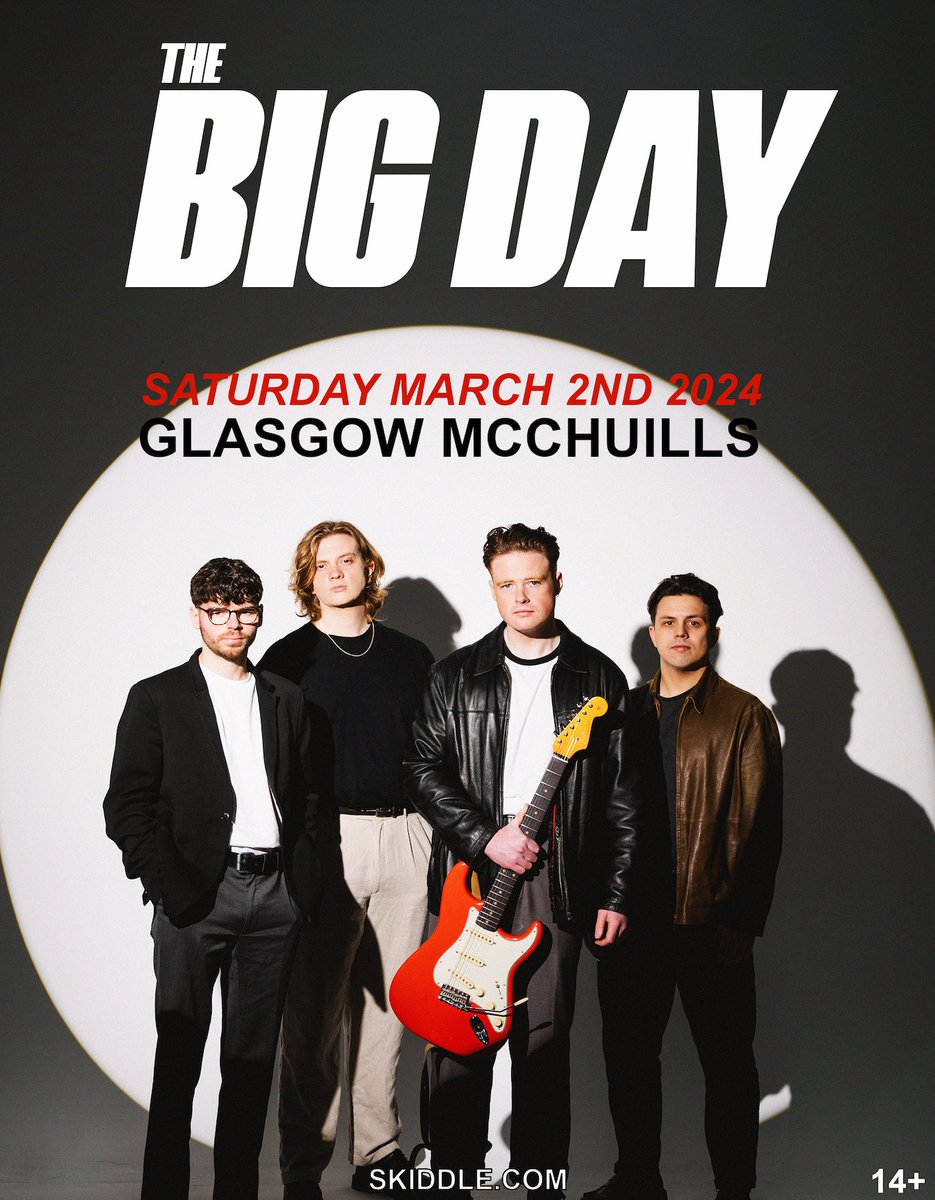 BACK TO BUSINESS ✅ Glasgow, we’re taking it up a few levels for this. We know you will too. McChuills, March 2nd. Tickets are on sale NOW! Be fast or be last 🎟️💨💨 skiddle.com/e/37883816