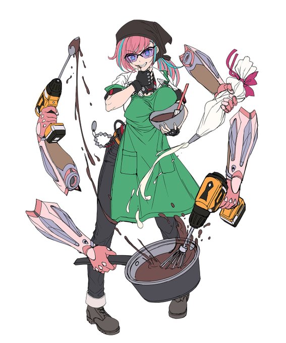 そんなこんなで、エルシーちゃんの日常が垣間見えそうな今回のバレンタイン仕様デザイン✨🍫✨是非ともゲットしてみて下さい❗️😊 #対魔忍RPG 