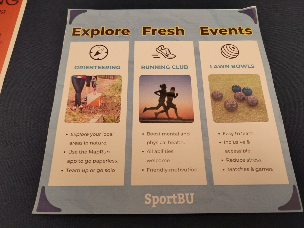 WessexOrienteer's tweet photo. Here at @SportBU Freshers Fair. Talking to students about MapRun @FindYourWayVO https://t.co/xNl5M3UvY9