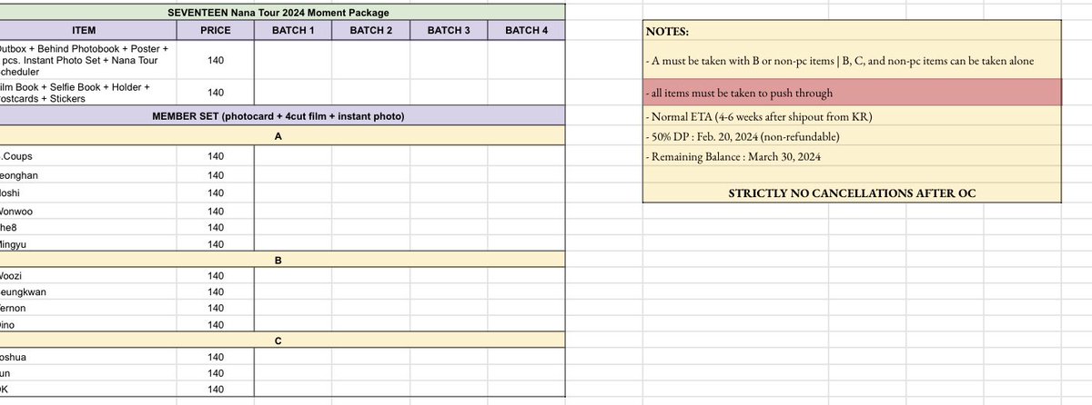 bookstacker_ph's tweet photo. #StackerPreOrders
WTS | LFB | PH | SVT

SEVENTEEN Nana Tour 2024 Moment Package Tingi
❄️Weverse Shop Global
❄️NETA

❄️ 50% DP: Feb. 20, 2024
❄️ Balance: Mar. 30, 2024

🤎 MOD: J&amp;T | SCO | SDD
🤎 MOP: Maya | GCash | BPI

dm / comment mine + member / item to claim https://t.co/MTg9waAnqb