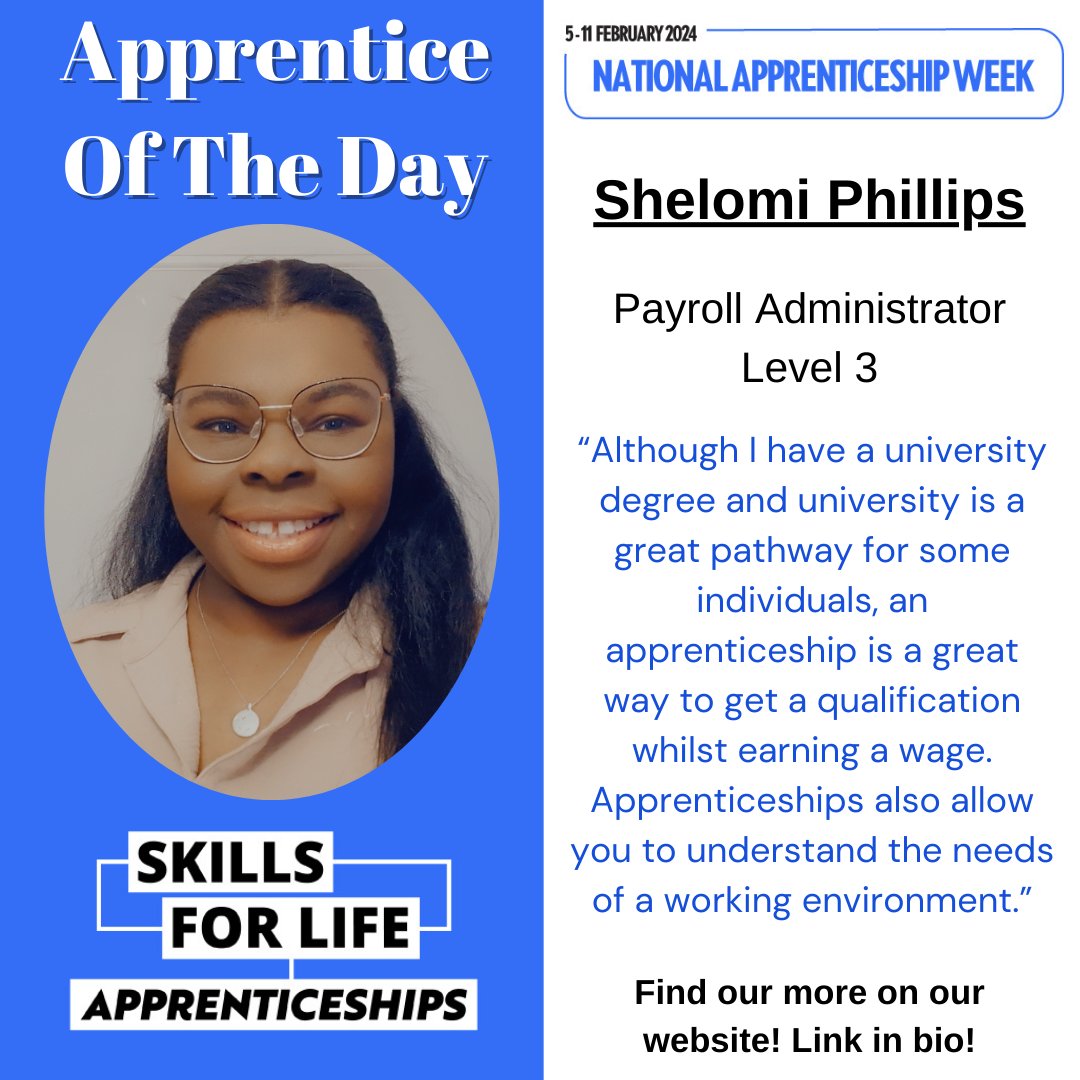 Find out more about Shelomi's journey here: careers.cuh.nhs.uk/apprenticeship… 
#naw2024 #apprenticeships #payroll #AdminJobs #CUH #findoutmore #Career #healthcare #NHS