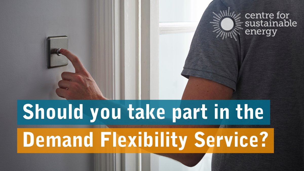 Should you take part in the #DemandFlexibilityService? 💡💸

Here’s everything you need to know 👇

cse.org.uk/advice/taking-…

#PeakSave #SavingSessions #PowerDOWN #BeatThePeak #PowerPayback